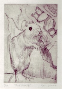 Gildersleeve the Mouse, by Rebecca Johnstone.
