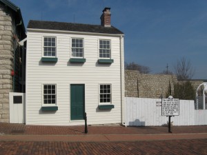 Mark Twain's boyhood home in Hannibal.
