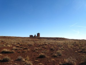 The ruin from a distance.