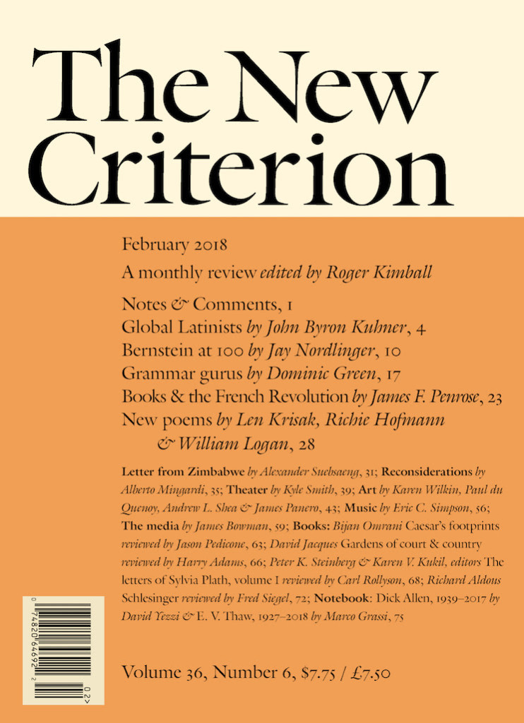 The New Criterion Feb 2018